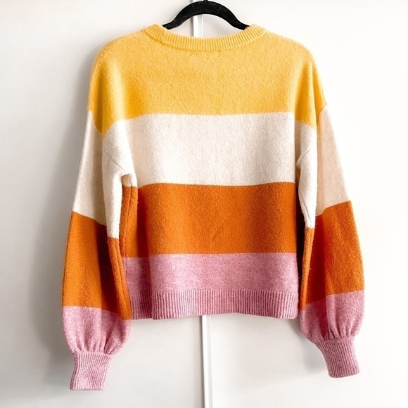 MADEWELL Striped Gladwell Balloon Sleeve Sweater - Picture 13 of 13